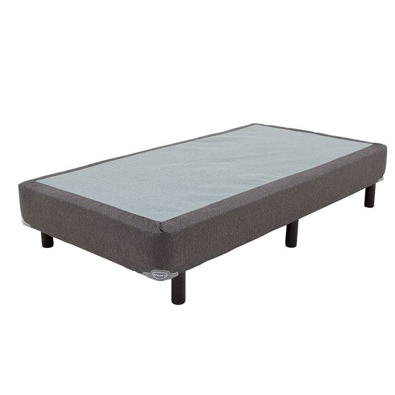 Conjunto de colchón y box de madera de pino con malla de acero y tela pliana, para cama de 100x190 cm, deurope.com.mx