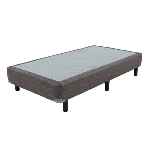 Conjunto de colchón y box de madera de pino con malla de acero y tela pliana, para cama de 100x190 cm, deurope.com.mx