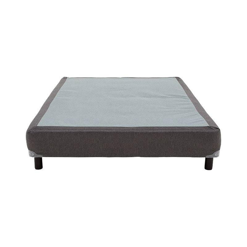 Juego de colchón y box de madera de pino con malla de acero y tela pliana, tamaño 100x190 cm, marca deurope.com.mx