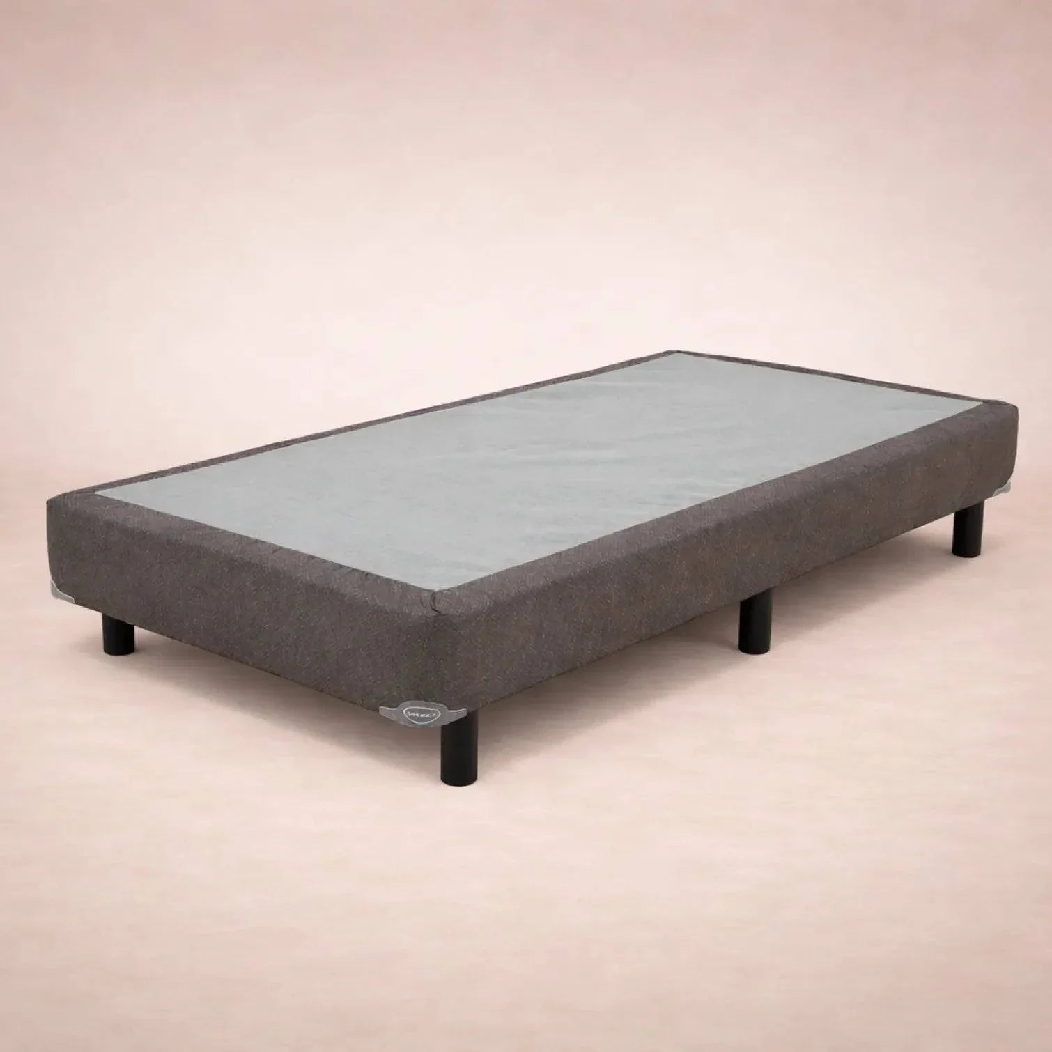 Juego de colchón y box de madera de pino con malla de acero y tela pliana, tamaño 100x190 cm, deurope.com.mx