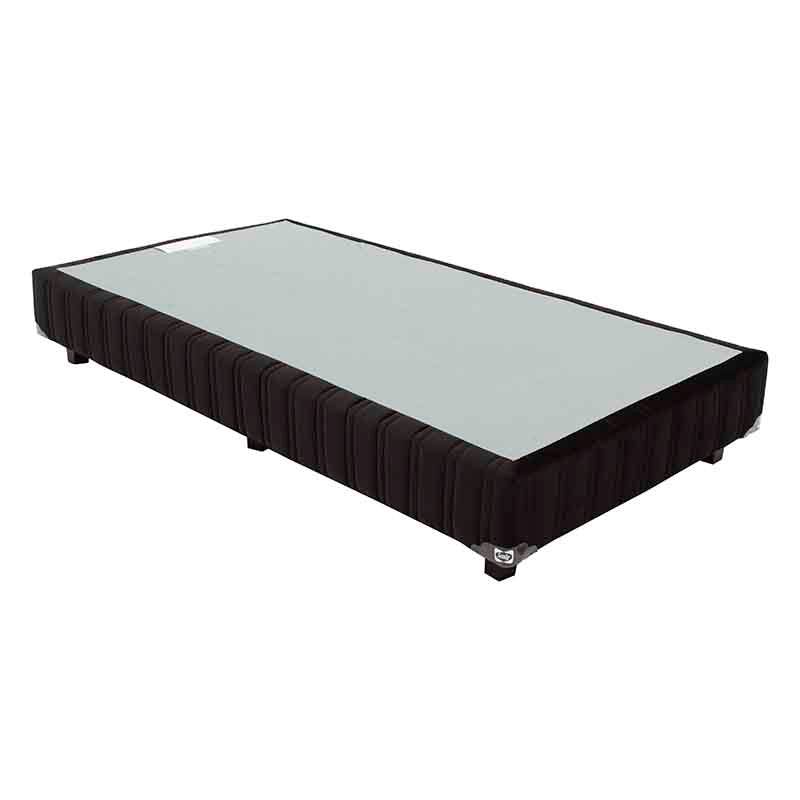 Juego de colchón y box de madera de pino y malla de acero, deurope.com.mx, con tela plana frente, tamaño 100x190 cm.
