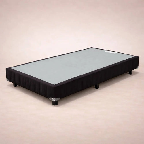 Caja de madera de pino para cama Sealy Shannon con malla de acero semiflex y tela pliana, 100 cm x 190 cm.
