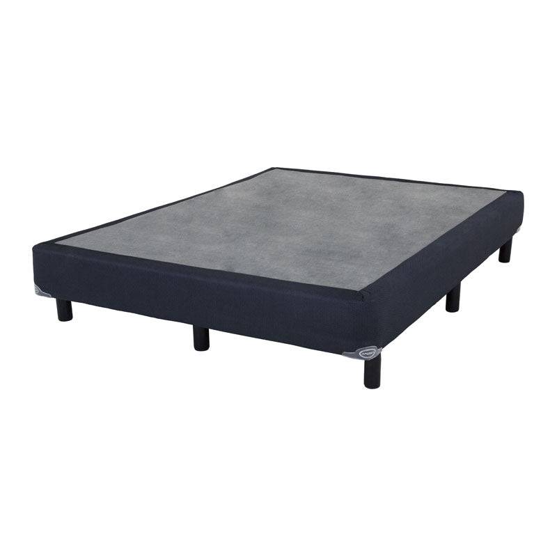 Juego de colchón y box Forte de 2 piezas en tamaño queen, visible en imagen con detalles de la estructura y color blanco.