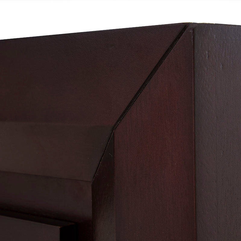 Juego de comedor con buffet Quetzal de madera de banak y encino, en tonos café y almendra, con dimensiones de 180x90x55 cm.
