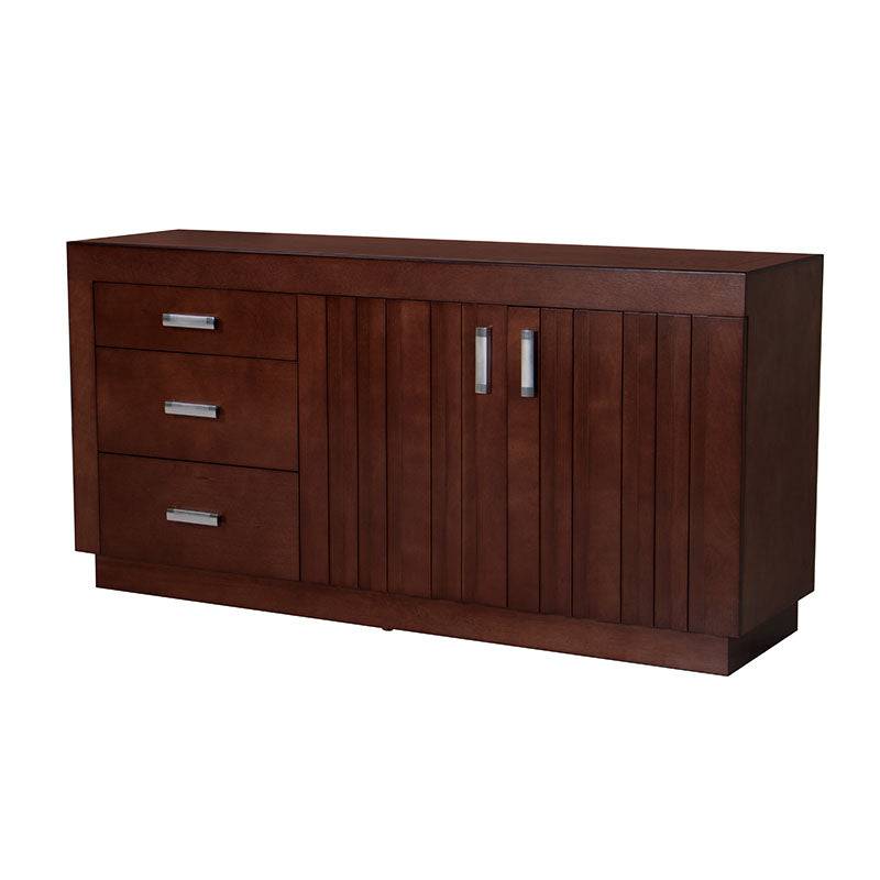 Juego de comedor con buffet de madera de banak y encino, en acabado nogal, de la marca deurope.com.mx, con 10 piezas.