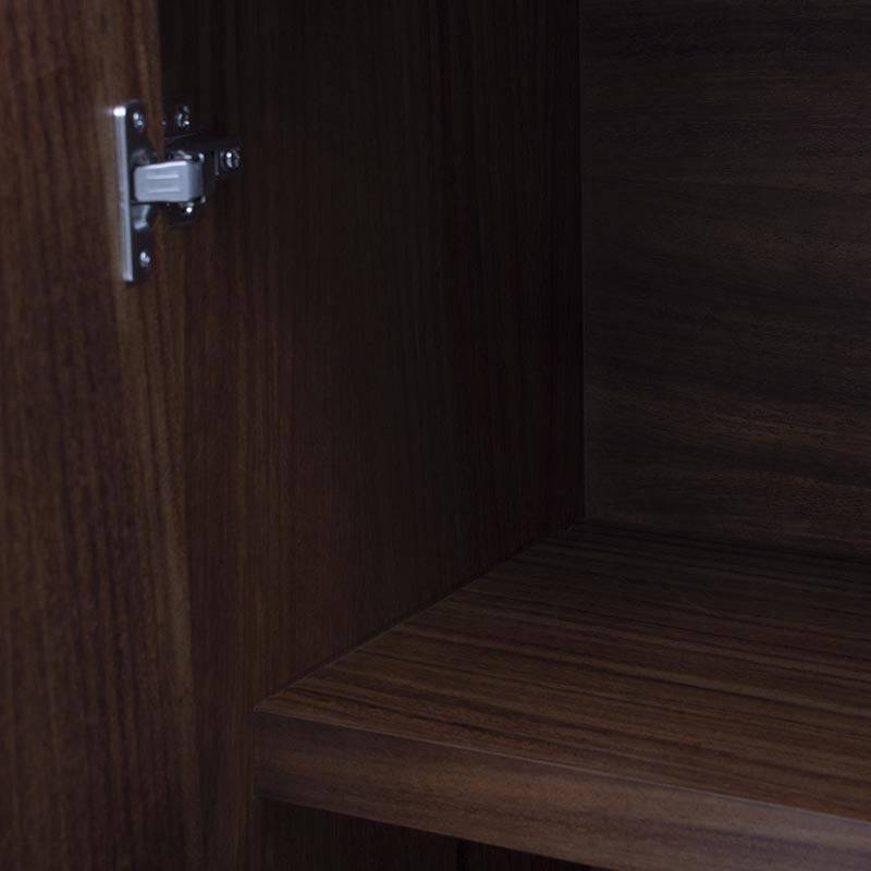 Juego de comedor con buffet Montecarlo de madera de parota y granito natural, frente de 160 cm, estilo moderno y elegante.