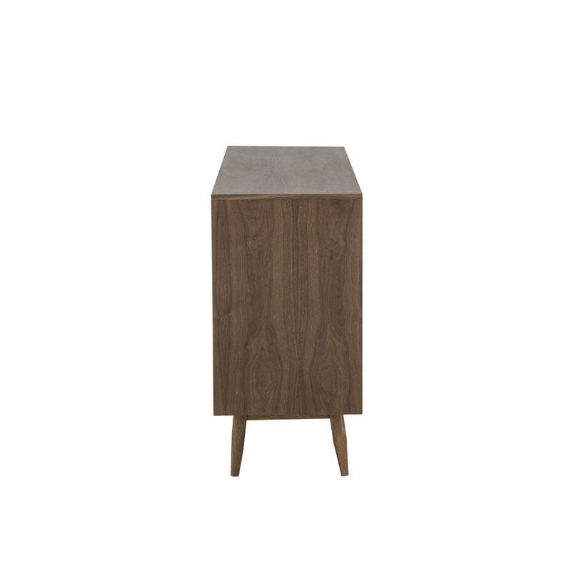 Juego de comedor con buffet Balam de 6 piezas, incluye mesa y buffet en madera moderna y elegante.