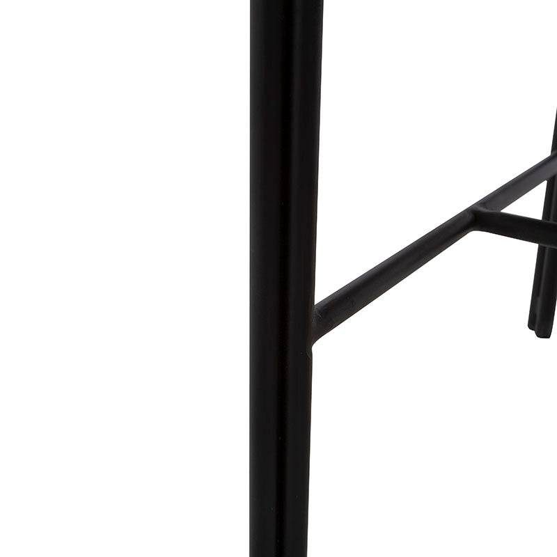 Juego de comedor Jess de 4 piezas en madera de nogal negro, incluye buffet con acabado de chapa de nogal y dimensiones 160x90x40 cm.