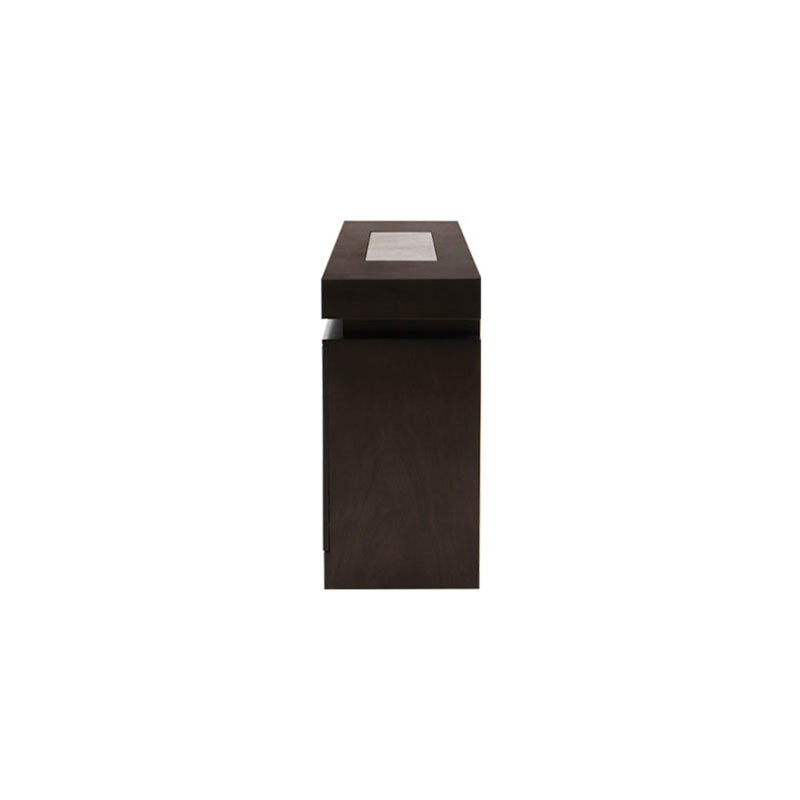 Buffet Tamayo de Deurope con chapa de caoba, placa de mármol, dimensiones 180x80x40 cm, estilo elegante y moderno.