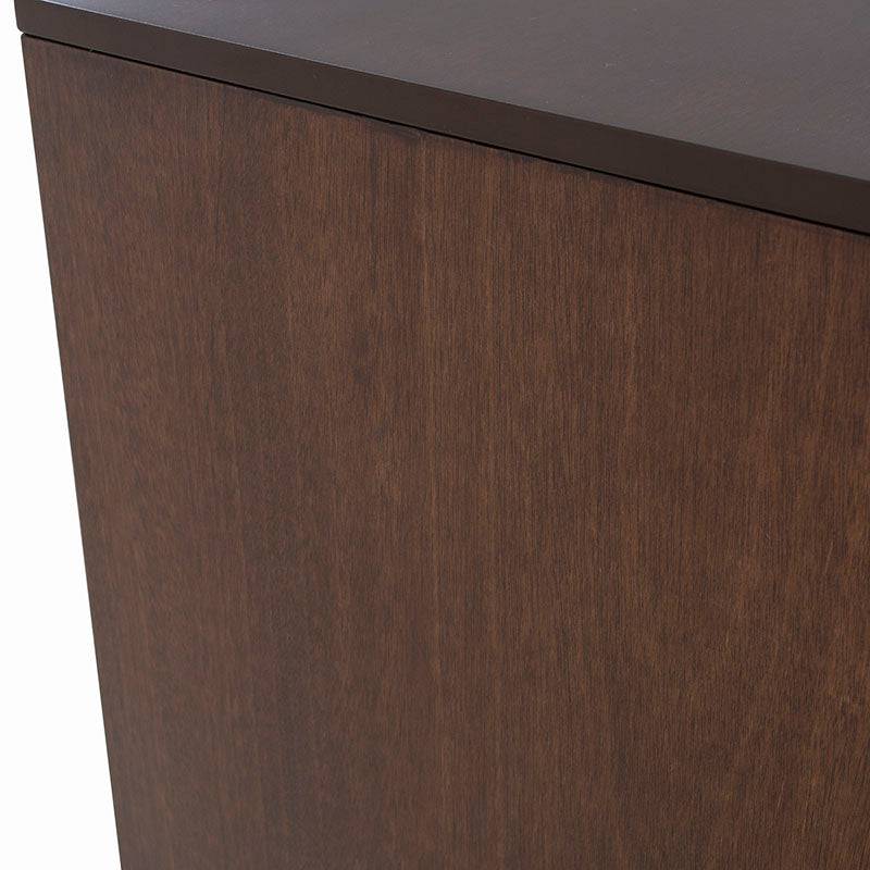 Juego de comedor con buffet Creta II deDeurope.com.mx, buffet de madera en chapa de okumé, frente de 180 cm, diseño moderno.