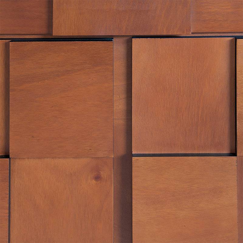 Juego de comedor Quetzal deoupe.com.mx con buffet de madera industrializada y chapa de okume y parota, frente de 200 cm.
