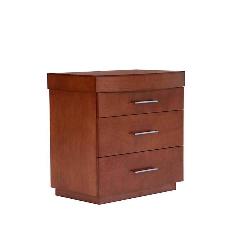 Buro Armenia de recámara en color café almendra de madera de okume, con dimensiones de 70x70x45 cm, deurope.com.mx