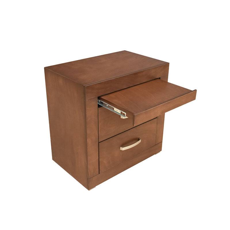 Juego de comedor Quetzal de 5 piezas, incluye mesa y sillas de diseño elegante en madera clara.