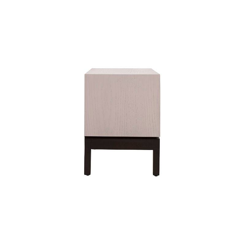 Buró Infinity de madera gris con acabado industrial, 60 cm de ancho, 55 cm de alto y 40 cm de fondo, deurope.com.mx