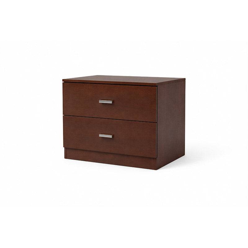 Buró Paris de madera oscura, estilo elegante, con superficie lisa y detalles modernos, ideal para habitación sofisticada.