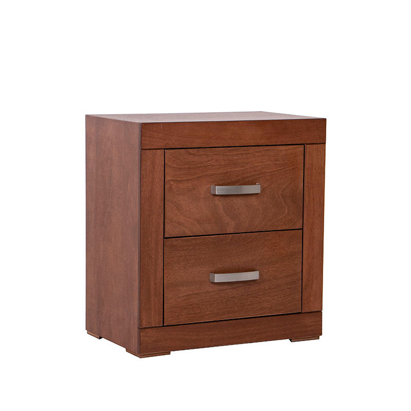 Buro de recámara México de 3 piezas en chapa de okumé, tamaño 65x70x40 cm, en color mandarino, deurope.com.mx