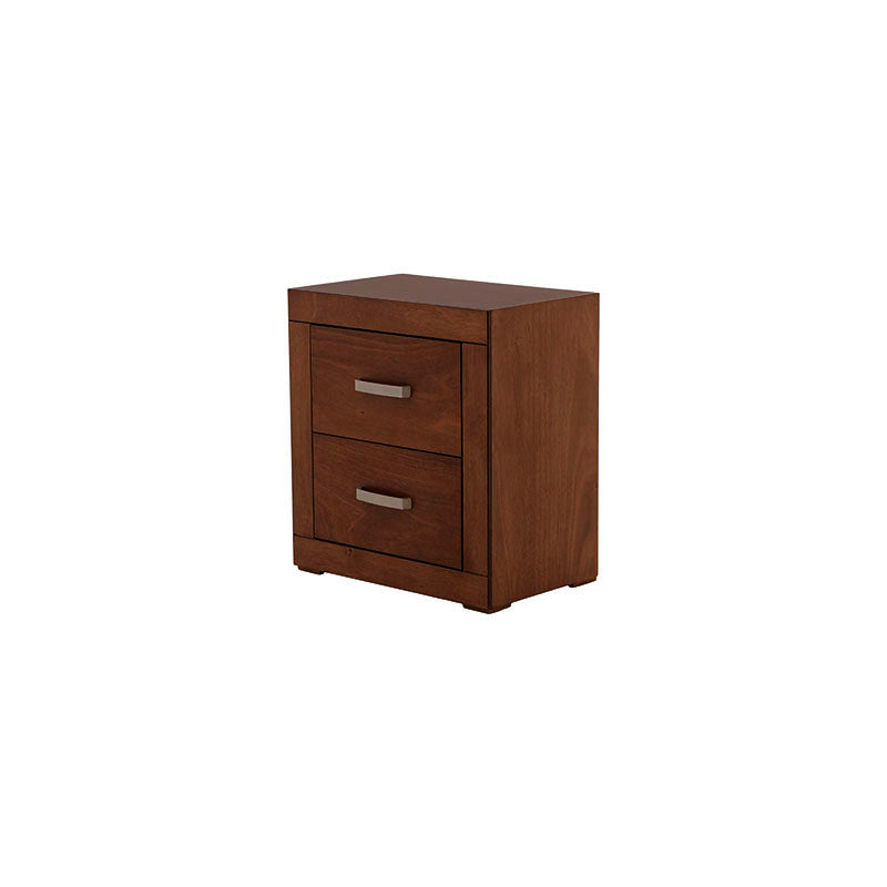 Buro Noruega de 3 piezas en chapa de okumé, con superficie de 65 cm de ancho, 70 cm de alto y 40 cm de fondo, en color mandarín.