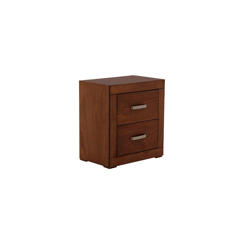 Buro Noruega de 3 piezas en madera de chapa de okumé, con frente de 65 cm, alto de 70 cm y fondo de 40 cm, en color mandarino.