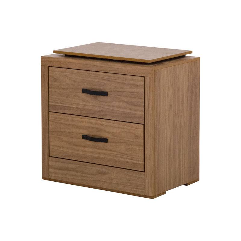 Buro de recámara Allure deurope.com.mx en MDF melamina marrón, con dimensiones de 60x59 cm, estilo moderno y elegante.