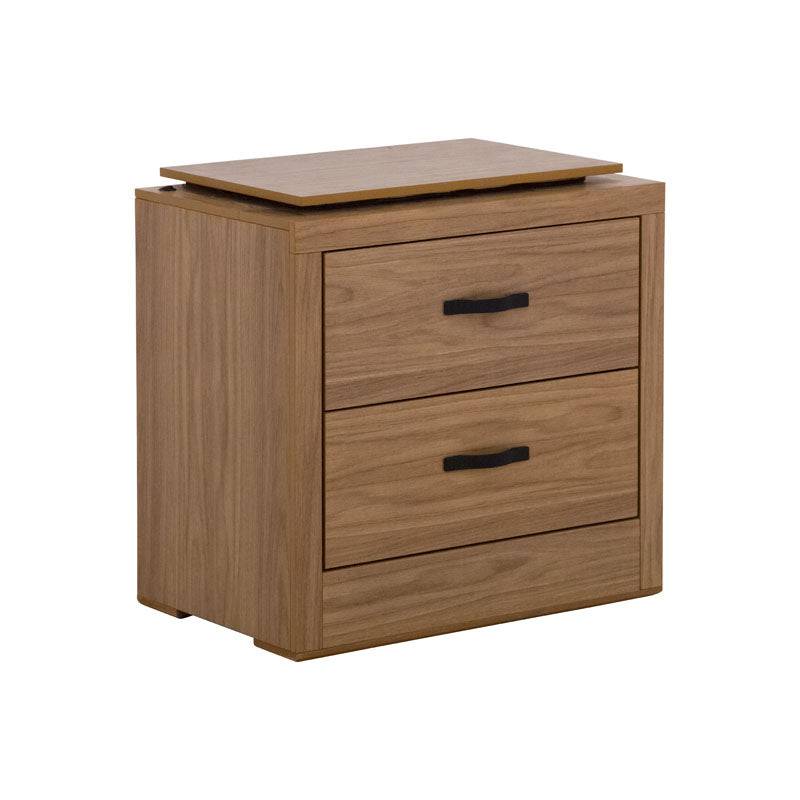 Buro marrón de recámara Allure deurope.com.mx con MDF y melamina, frente de 60 cm y altura de 59 cm.