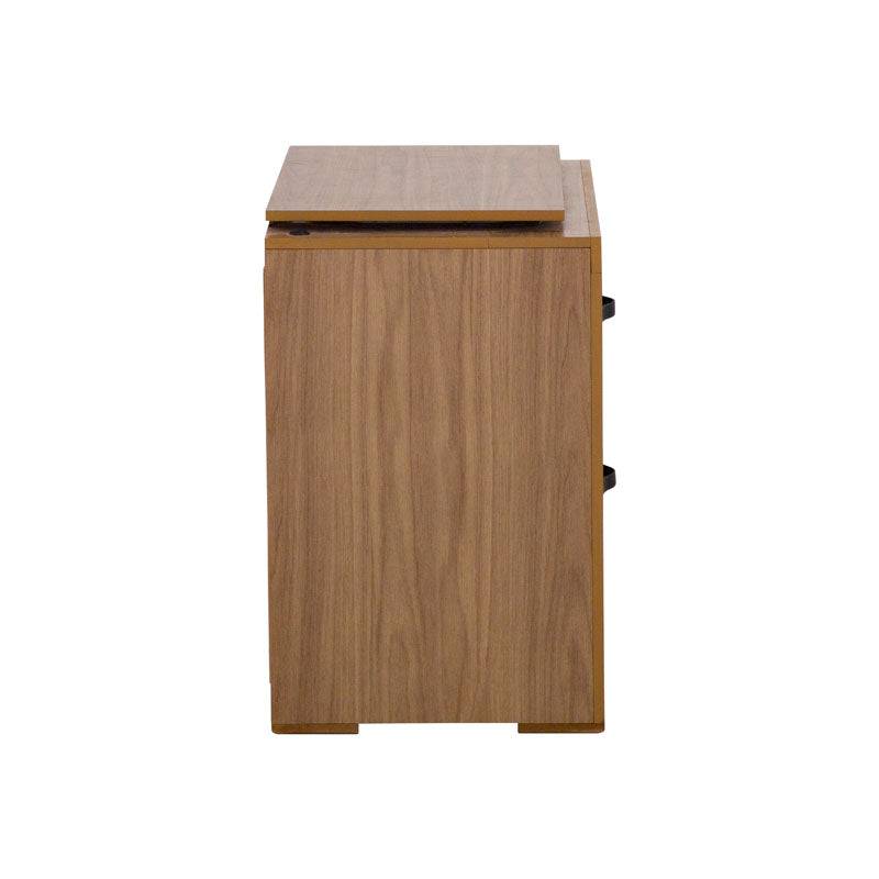 Buro de recámara Allure deurope.com.mx en MDF marrón, frente de 60 cm y altura de 59 cm, con acabado en melamina.