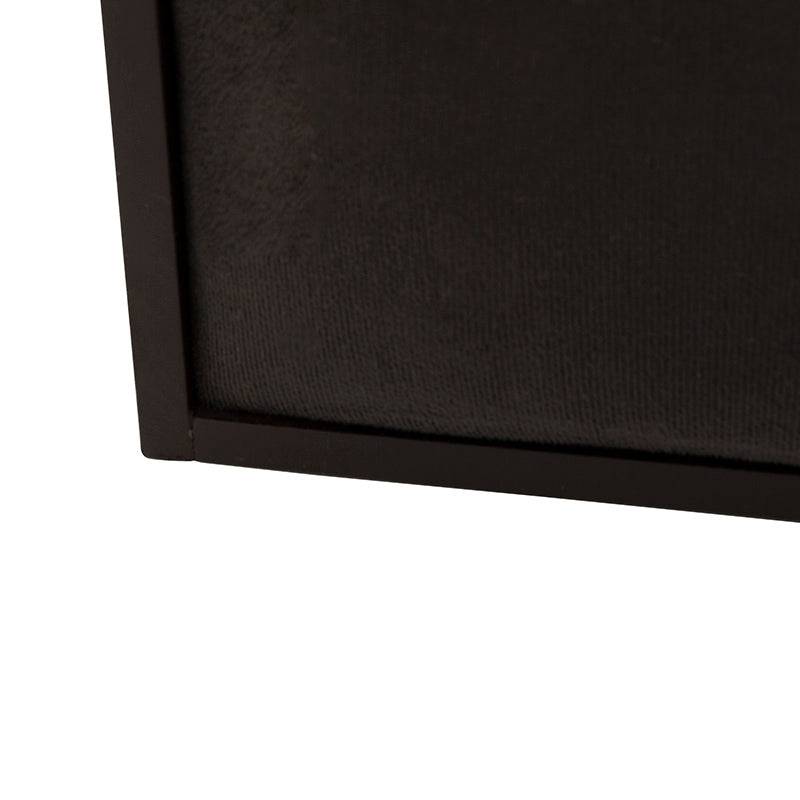 Buro de pared Boston en nogal oscuro de madera industrializada con tapiz de microfibra, 60 cm de frente, 100 cm de alto y 10 cm de fondo.