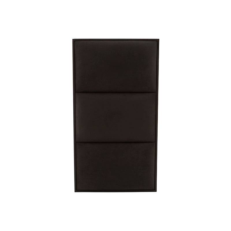 Buro de pared Boston deurope.com.mx en nogal oscuro con acabado de madera industrializada y tapiz de microfibra, frente de 60 cm.
