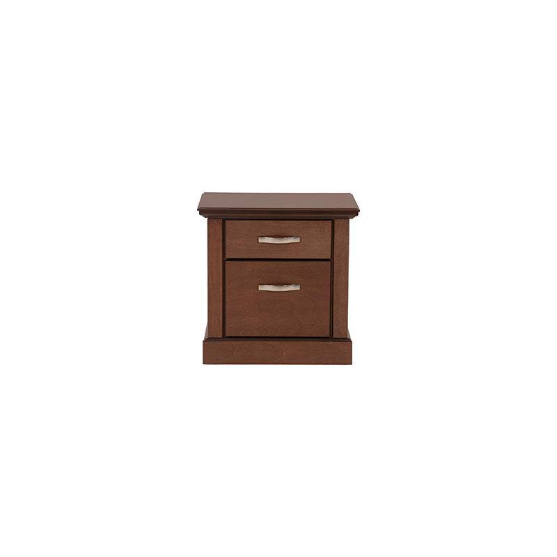 Buro Perth deurope.com.mx en madera de chapa de okume, con frente de 60 cm, alto 60 cm y fondo 40 cm, estilo industrial.