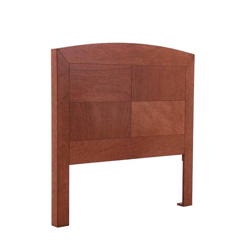 Cabecera de recámara Armenia de color café almendra, de madera de chapa de okume, para cama de 210 cm de ancho y 160 cm de alto