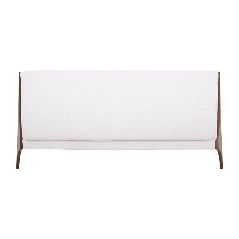 Cabecera Palta deurope.com.mx en color nogal beige, muestra diseño moderno y detalles de la cabecera con medidas de 232 cm de ancho.