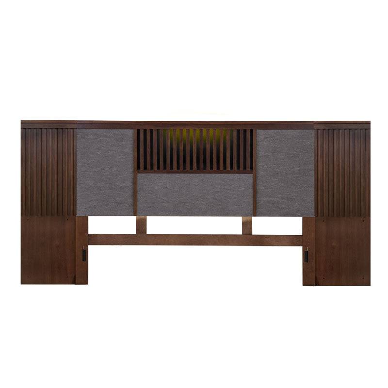Juego de recámara Bourbon de 3 piezas con cabeceras elegantes y modernas, ideal para decorar dormitorios con estilo.