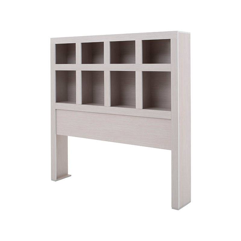 Cabecera Picasso en color gris claro de madera industrializada, con diseño moderno y tamaño 142 cm de ancho por 140 cm de alto.