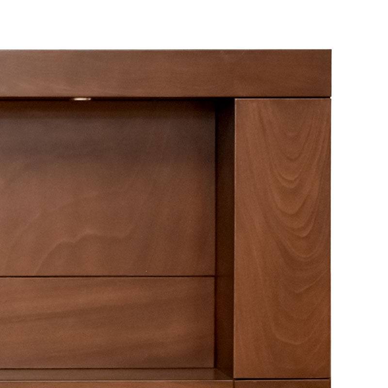 Juego de comedor Quetzal de 5 piezas con cabeceras de madera media en estilo Atenas