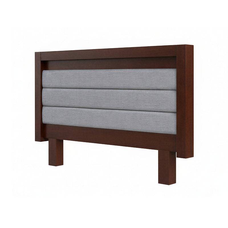 Cabecera Paris de madera oscura, cabecera de cama moderna y elegante para dormitorios.