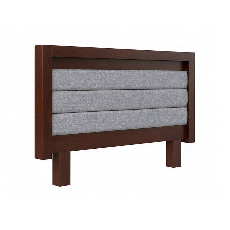 Cabecera de madera oscura París de Deurope, diseño elegante para dormitorio.