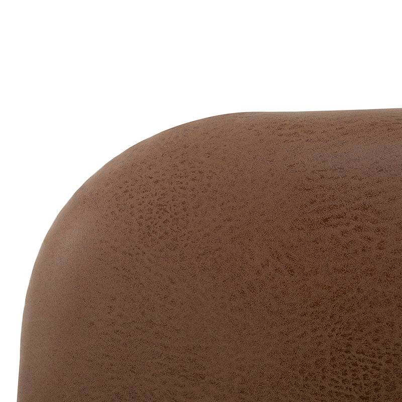 Cabecera Húngaro de Deurope en color terracota claro con tela tipo nobuck, mide 326 cm de ancho, 120 cm de alto y 10 cm de fondo.