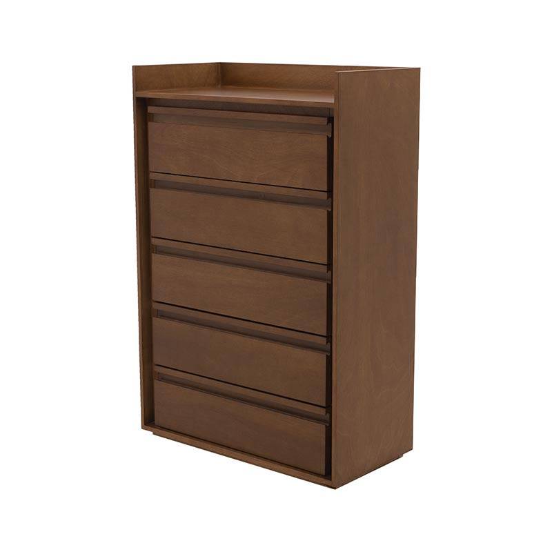 Cajonera Palta deurope.com.mx en acabado natural claro, con 4 cajones y dimensiones 80x120x40 cm, MDF y diseño moderno.
