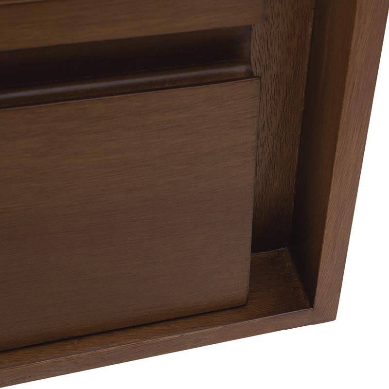 Cajonera Palta deoupe.com.mx, mueble de madera MDF en acabado natural claro, con cajones en frente.