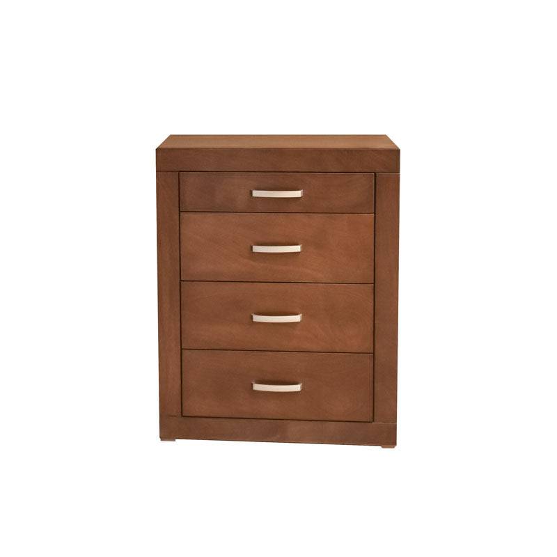 Juego de recámara Atenas de 5 piezas, cajoneras y estructura de madera en acabado elegante para dormitorio moderno.