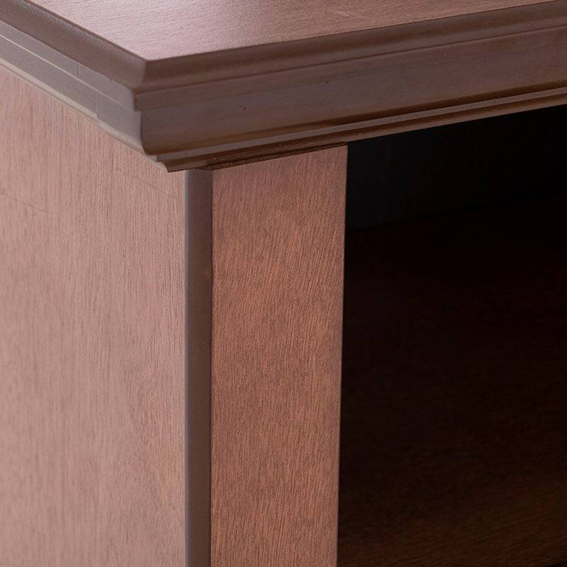 Cajonera Perth de Deurope en madera industrializada con chapa de okume, color tabaco, 100x120x40 cm con cajones.