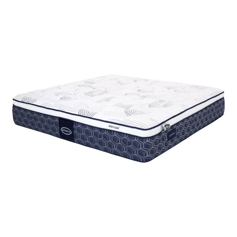 Juego de colchón y box Forte deurope.com.mx, tamaño king size, con colchón América Forte visible en la imagen