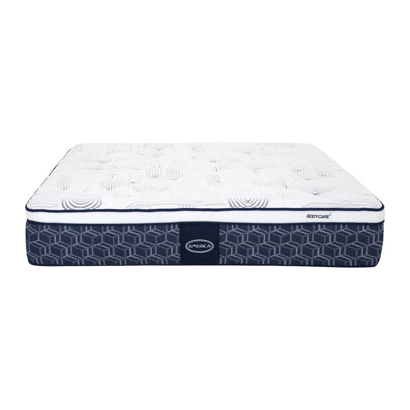 Juego de colchón y box Forte deurope.com.mx en tamaño king, con textura suave y diseño moderno para un descanso cómodo.