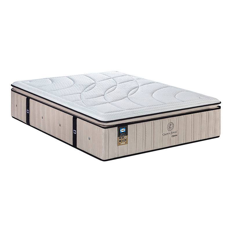 Juego de colchón y box Cibeles de EuroPE, tela de punto memory foam, con dimensiones de 190 cm de largo y 100 cm de ancho.