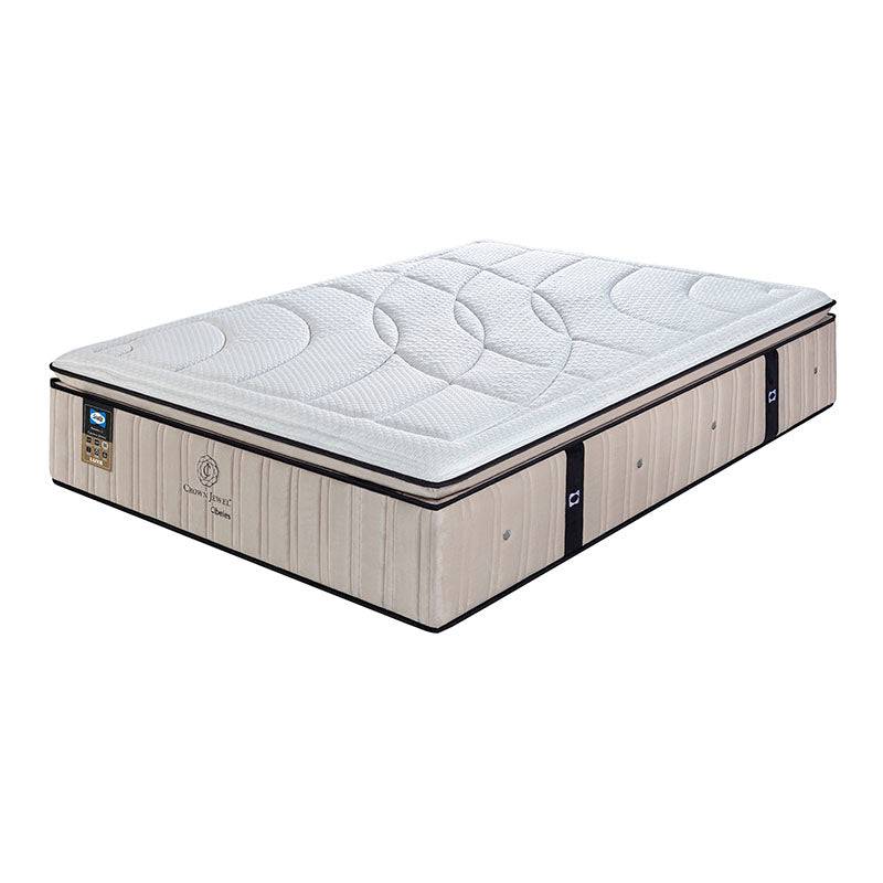 Juego de colchón y box Cibeles deurope.com.mx, colchón memory foam con tela de punto y estructura resistente, tamaño 190 cm.