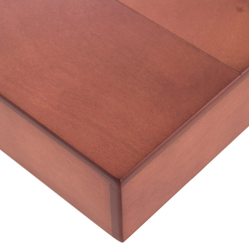 Juego de comedor Quetzal deoupe.com.mx con mesa de madera de nogal y chapa de encino y okumé, frente de 210 cm, altura 78 cm.