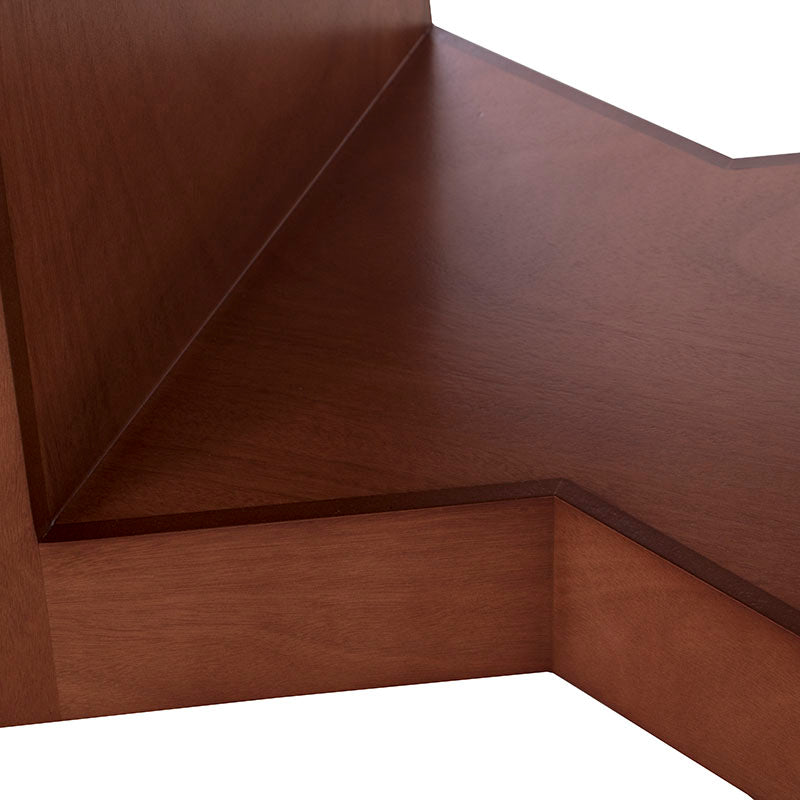 Juego de comedor Quetzal deoupe.com.mx, mesa de madera de nogal y encino con 8 sillas en acabado café y nogal, frente de 210 cm.