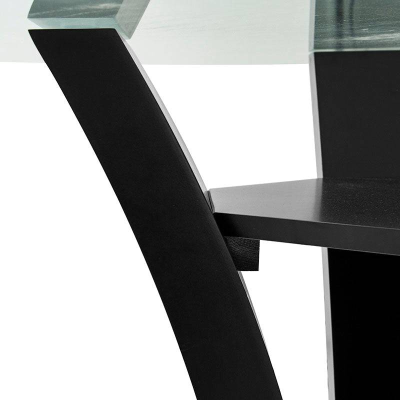 Juego de comedor Tulip de 5 piezas en acabado wengué, incluye mesa y sillas, estilo moderno y elegante.