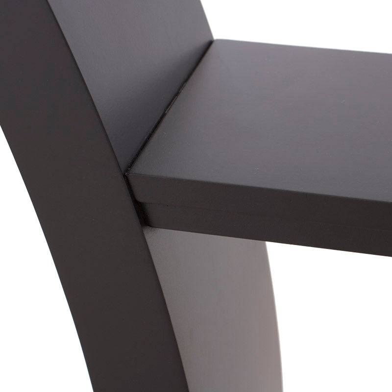 Juego de comedor Tulip de 6 piezas con mesa de madera nogal y cubierta de cristal, estilo moderno, dimensiones 160x83x42 cm.
