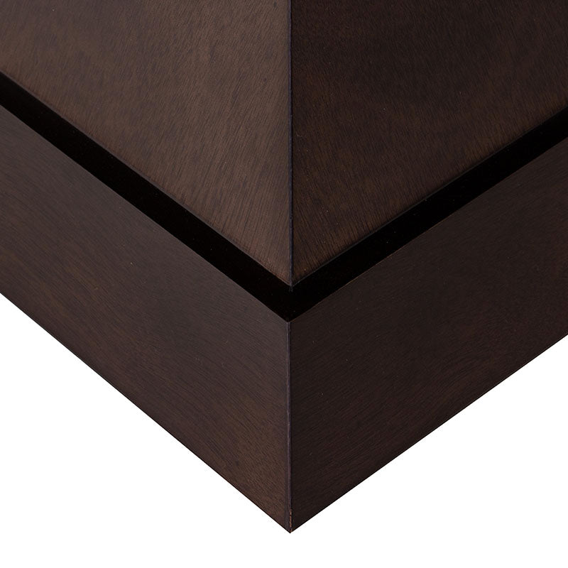 Juego de comedor Quetzal de 9 piezas con mesa de madera con tapa de mármol y estructura de caoba, en color tabaco.