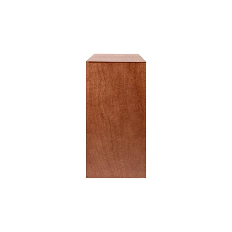 Juego de recámara Siena de Deurope con cómodas de madera en tono almendra, diseño elegante y acabado de cuero.